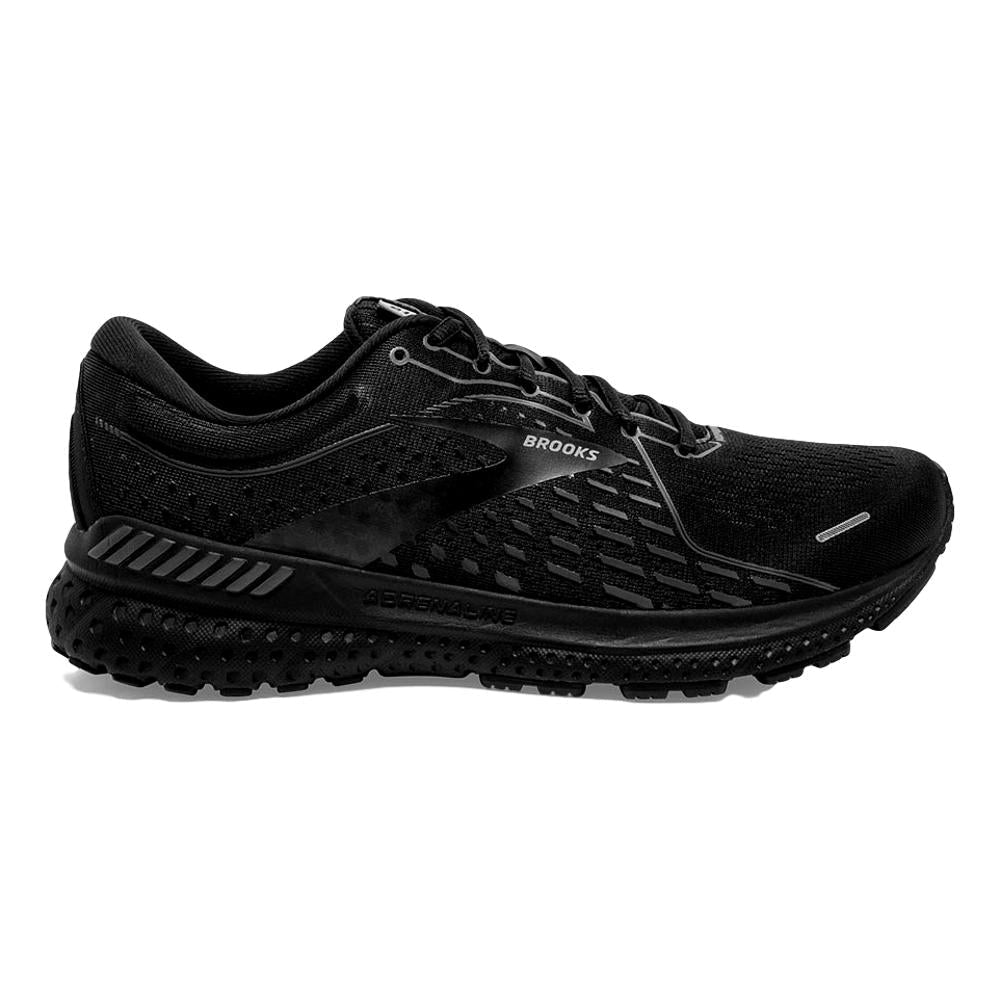 Men's Brooks Adrenaline GTS 21, Black/Black/Ebony, 10.5 D Medium