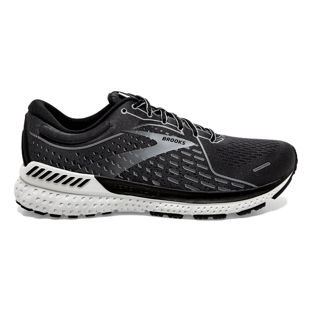 Men's Brooks Adrenaline GTS 21, Blackened Pearl/Black/Grey, 10 4E Extra Wide