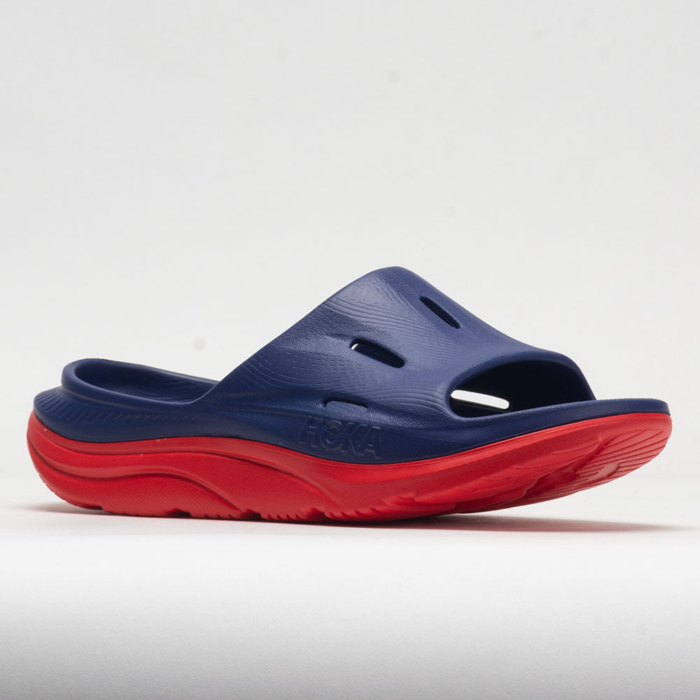HOKA Ora Slide 3 Unisex  Bellwether Blue/Red Alert