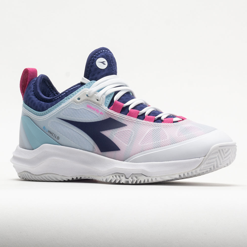 Diadora Speed Blushield Fly 4+ Clay Women's  White/Blueprint/Pink
