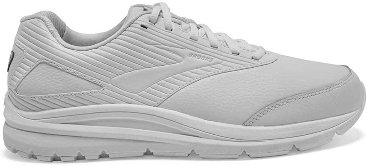 Men's Brooks Addiction Walker 2, White/White, 11.5 4E Extra Wide