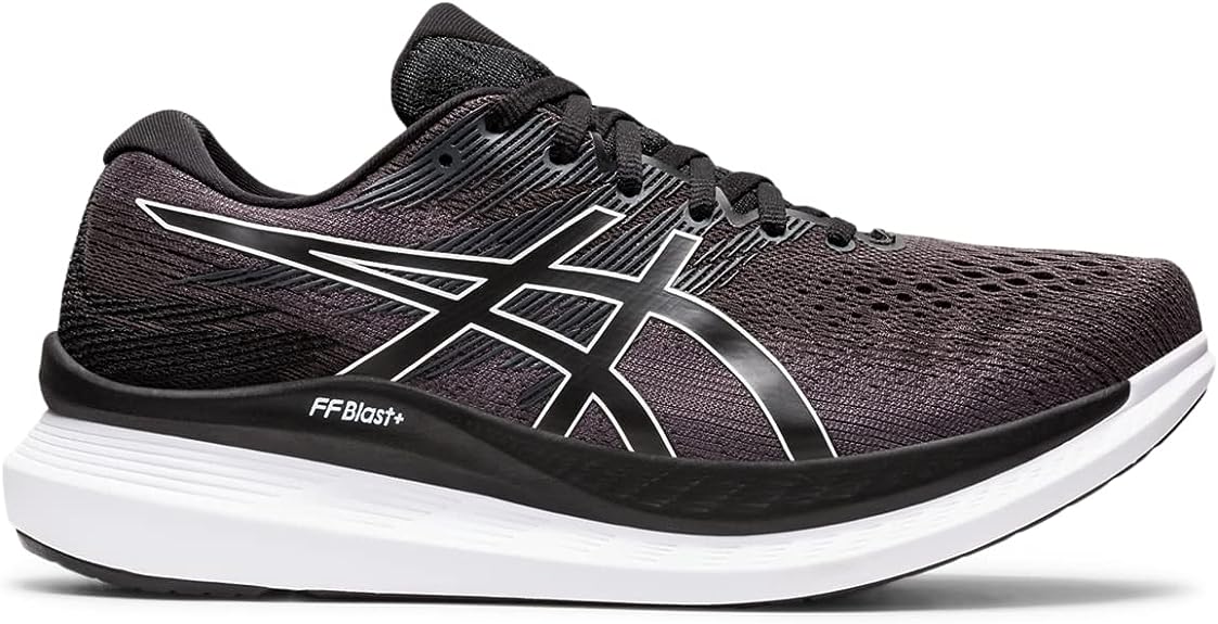 Men's Asics GlideRide 3, Black/White, 10 D Medium