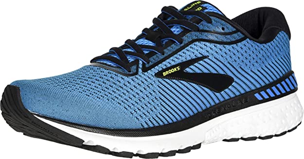 Men's Brooks Adrenaline GTS 20, Blue/Black/Nightlife, 10 D Medium