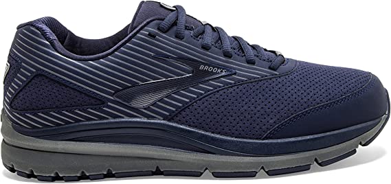 Men's Brooks Addiction Walker Suede, Peacoat/Shade/Peacoat, 9.5 2E Wide