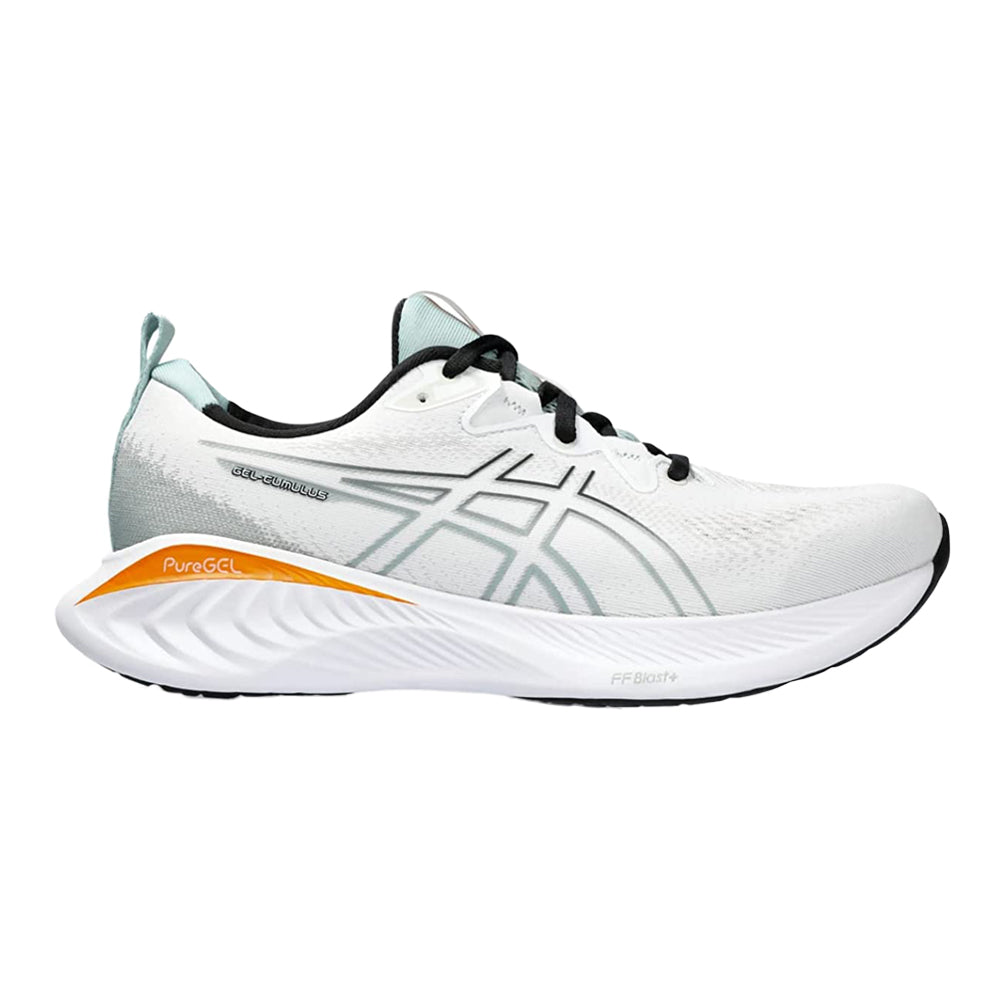 Men's Asics Gel-Cumulus 25, White/Black, 12 D Medium