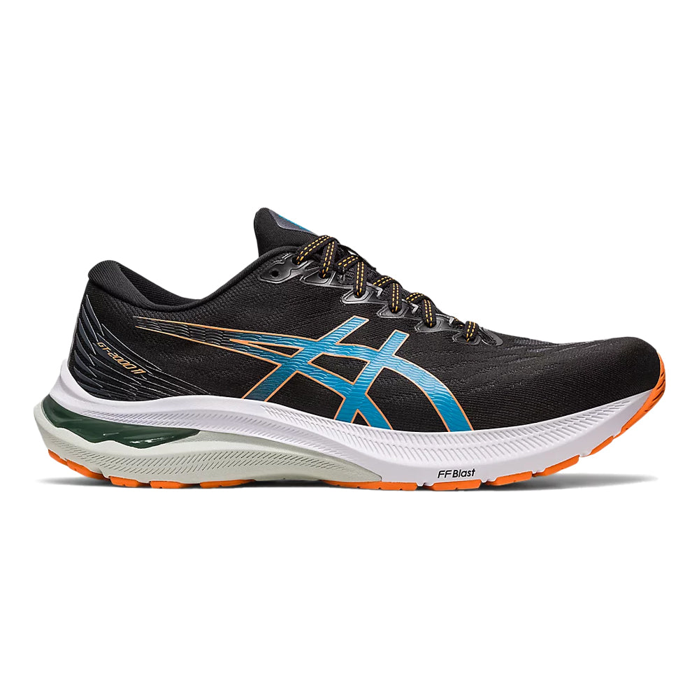 Men's Asics GT-2000 11, Black/Sun Peach, 14 4E Extra Wide