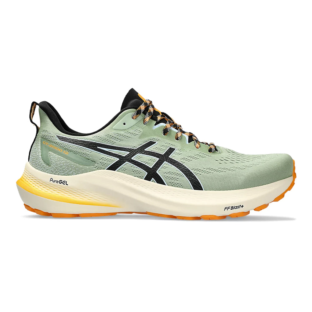 Men's Asics GT-2000 12 TR, Nature Bathing/Fellow Yellow, 10.5 D Medium