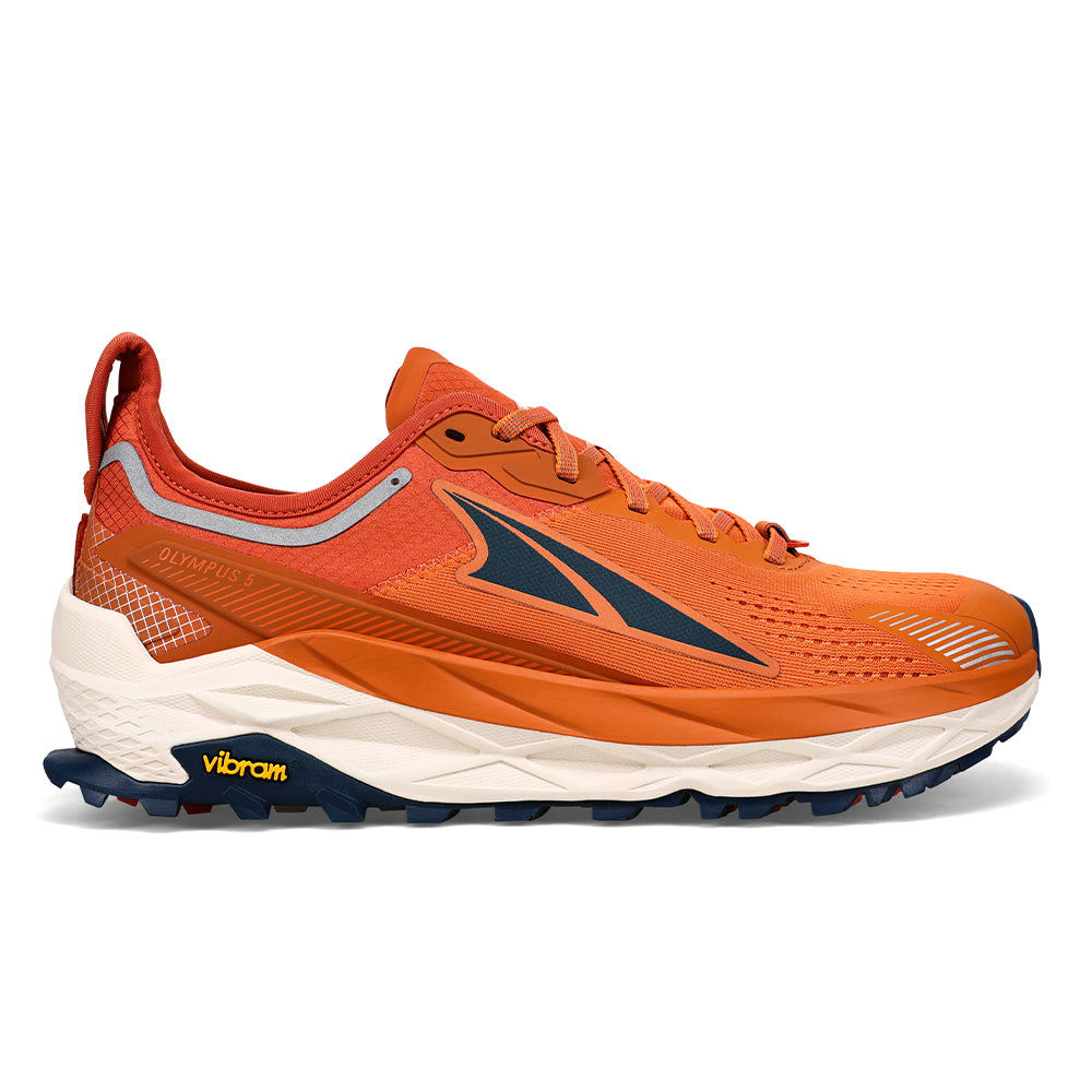 Men's Altra Olympus 5, Burnt Orange, 11 D Medium