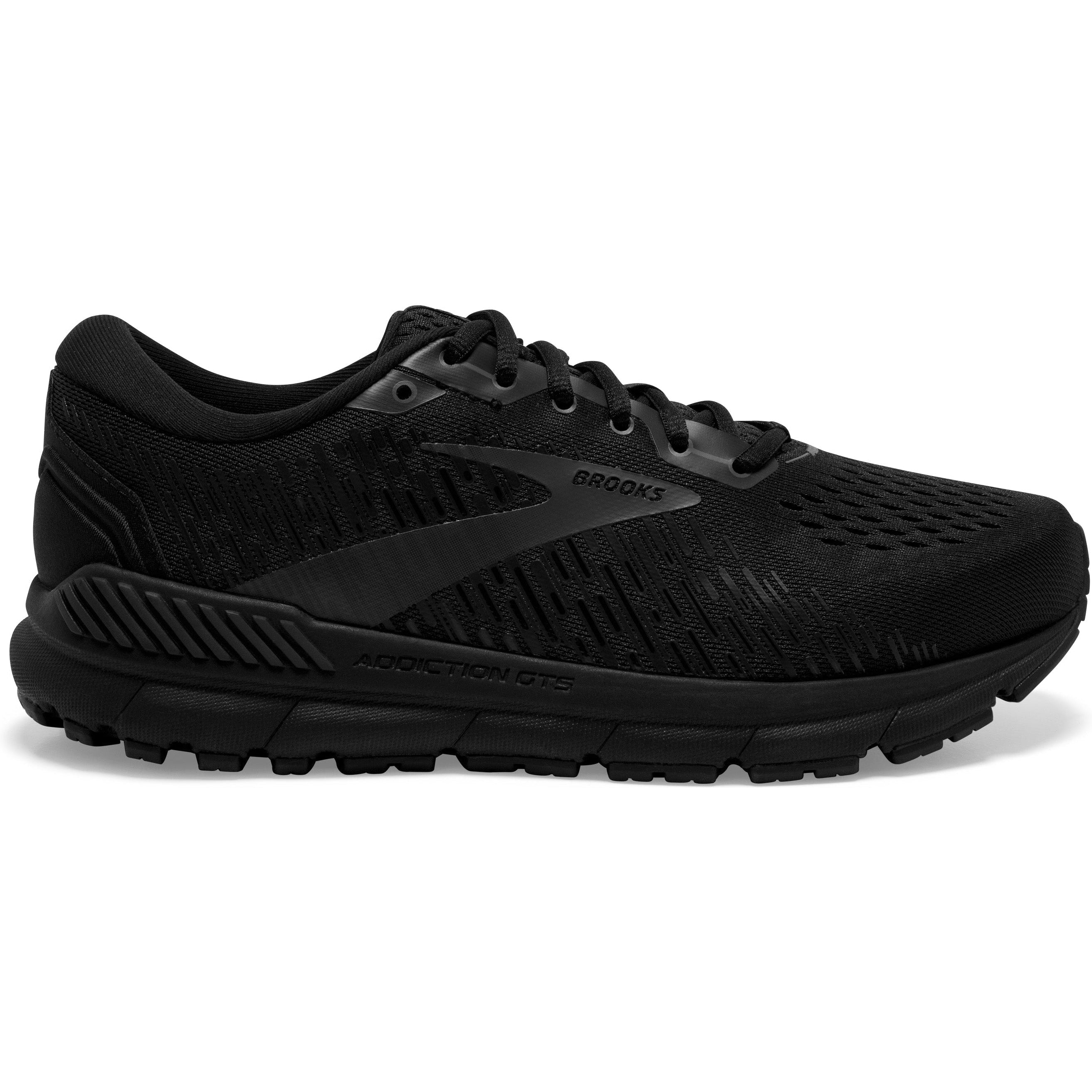 Men's Brooks Addiction GTS 15, Black/Black/Ebony, 11.5 B Narrow