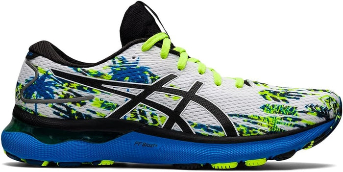 Men's Asics Gel-Nimbus 24, White/Black, 9 D Medium