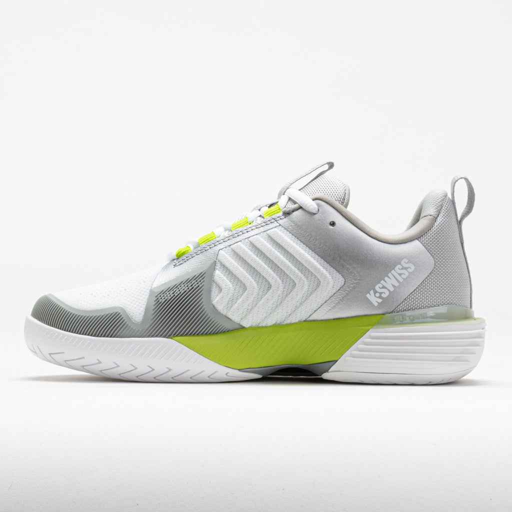 K-Swiss Ultrashot 3 Women's  White/Gray Violet/Lime Green