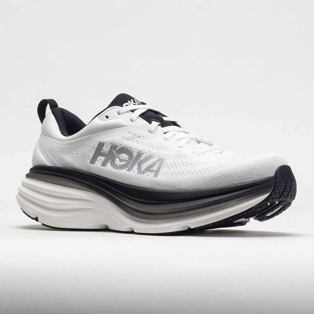 HOKA Bondi 8 Men's  White/Black