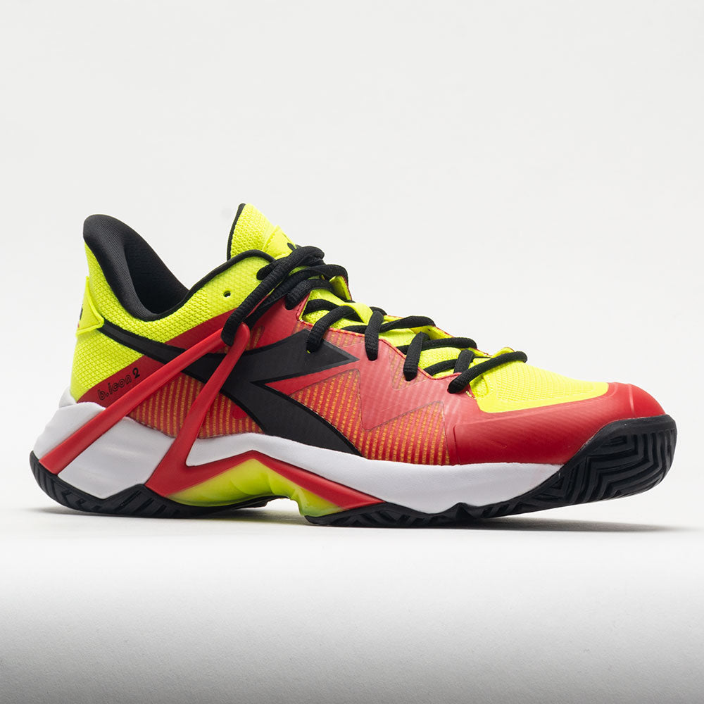 Diadora B.Icon 2 AG Men's  Yellow Fluo/Black/Fiery Red