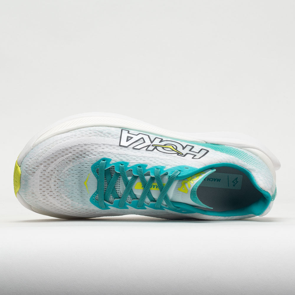 HOKA Mach X Men's  White/Blue Glass